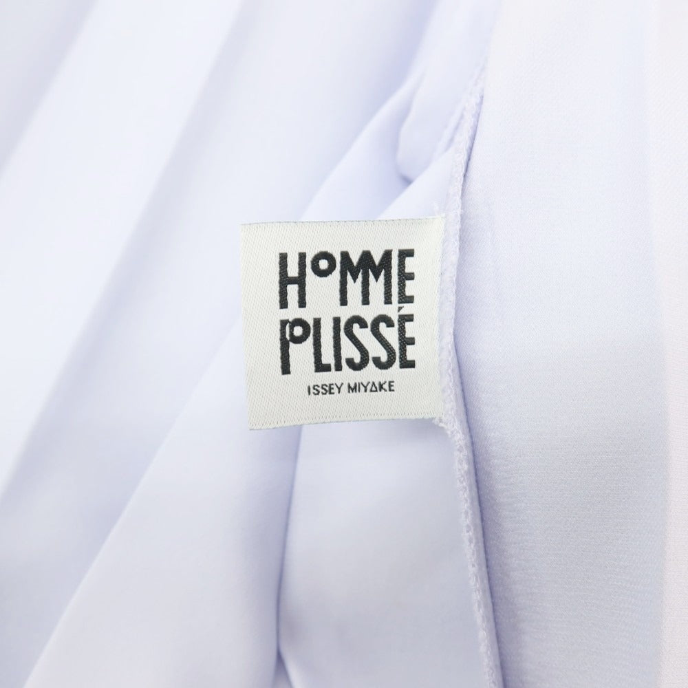 【中古】オム プリッセ イッセイミヤケ HOMME PLISSE ISSEY MIYAKE 2026年春夏 アコーディオンプリーツ加工 2B カジュアルジャケット ホワイトパープル【サイズ表記なし（L位）】【 状態ランクA 】【 メンズ 】