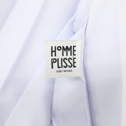 【中古】オム プリッセ イッセイミヤケ HOMME PLISSE ISSEY MIYAKE 2026年春夏 アコーディオンプリーツ加工 2B カジュアルジャケット ホワイトパープル【サイズ表記なし（L位）】【 状態ランクA 】【 メンズ 】