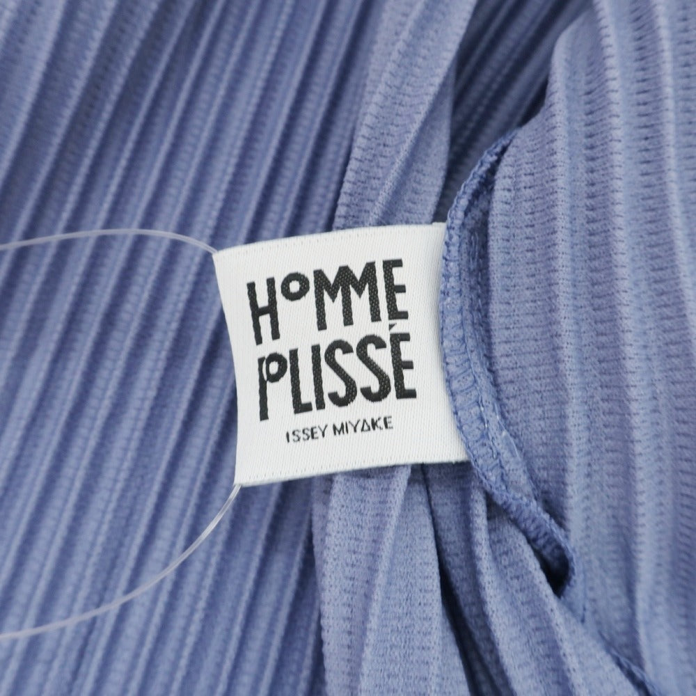 【中古】オム プリッセ イッセイミヤケ HOMME PLISSE ISSEY MIYAKE 2026年春夏 プリーツ フーデッドブルゾン スマルトブルー【サイズ表記なし（L位）】【 状態ランクB 】【 メンズ 】