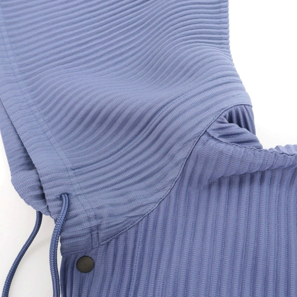 【中古】オム プリッセ イッセイミヤケ HOMME PLISSE ISSEY MIYAKE 2026年春夏 プリーツ フーデッドブルゾン スマルトブルー【サイズ表記なし（L位）】【 状態ランクB 】【 メンズ 】