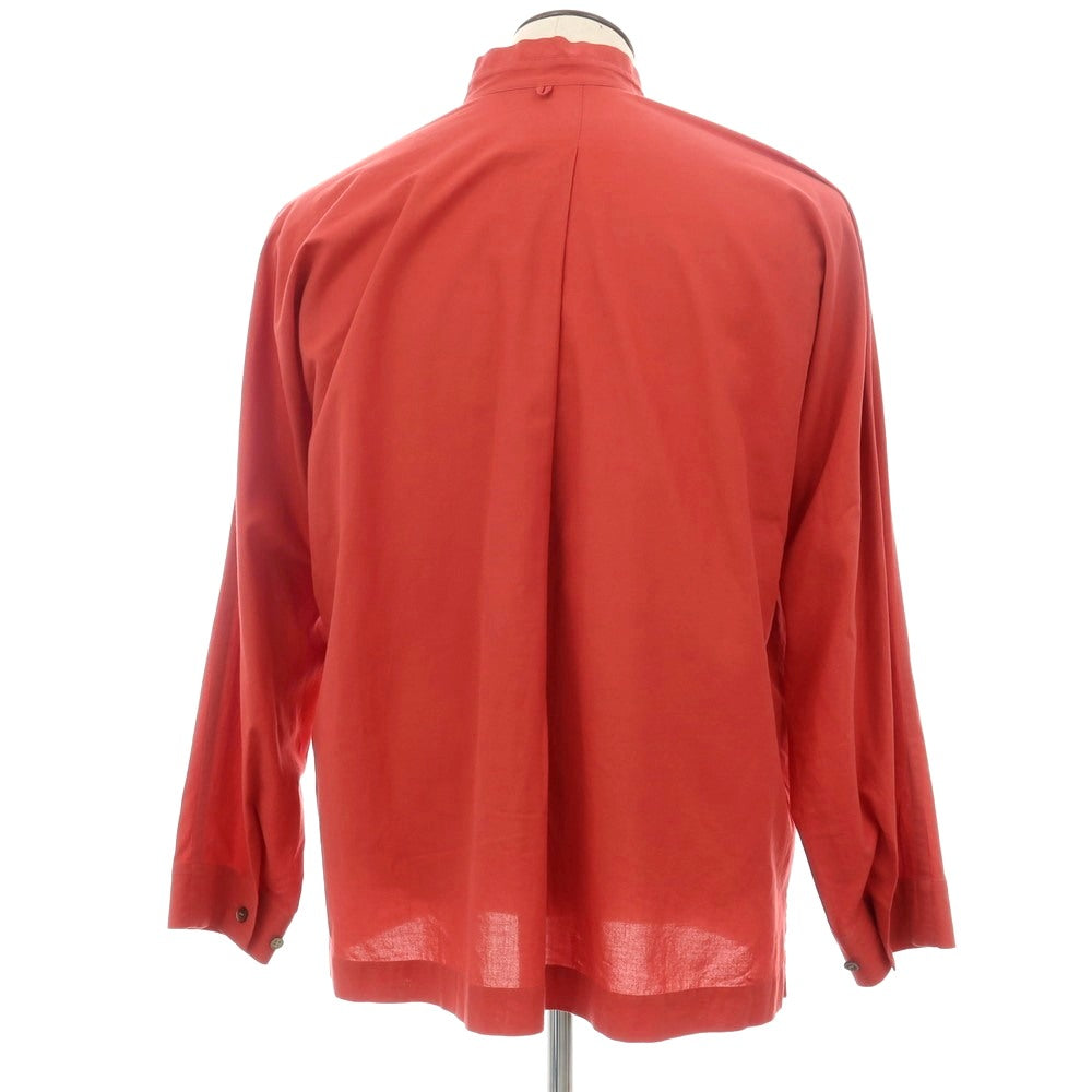【中古】オム プリッセ イッセイミヤケ HOMME PLISSE ISSEY MIYAKE 2026年春夏 スカーフ付き カジュアルシャツ レッド【サイズ表記なし（L位）】【 状態ランクB 】【 メンズ 】