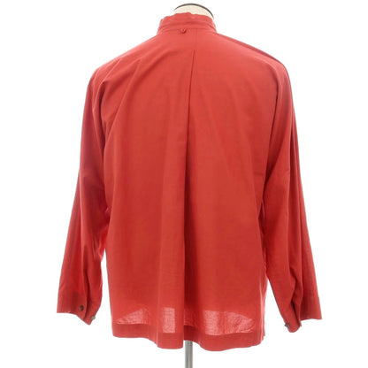 【中古】オム プリッセ イッセイミヤケ HOMME PLISSE ISSEY MIYAKE 2026年春夏 スカーフ付き カジュアルシャツ レッド【サイズ表記なし（L位）】【 状態ランクB 】【 メンズ 】