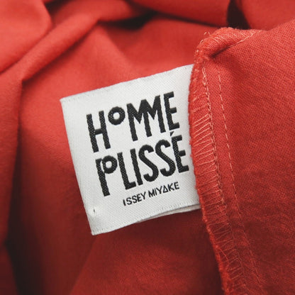【中古】オム プリッセ イッセイミヤケ HOMME PLISSE ISSEY MIYAKE 2026年春夏 スカーフ付き カジュアルシャツ レッド【サイズ表記なし（L位）】【 状態ランクB 】【 メンズ 】