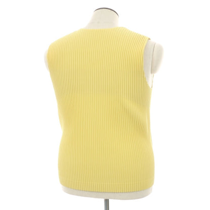 【中古】オム プリッセ イッセイミヤケ HOMME PLISSE ISSEY MIYAKE 2026年春夏 プリーツ カジュアル系ジレ ベスト イエロー【サイズ表記なし（L位）】【 状態ランクA 】【 メンズ 】