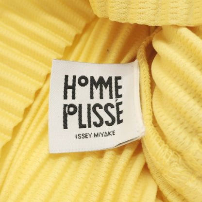 【中古】オム プリッセ イッセイミヤケ HOMME PLISSE ISSEY MIYAKE 2026年春夏 プリーツ カジュアル系ジレ ベスト イエロー【サイズ表記なし（L位）】【 状態ランクA 】【 メンズ 】