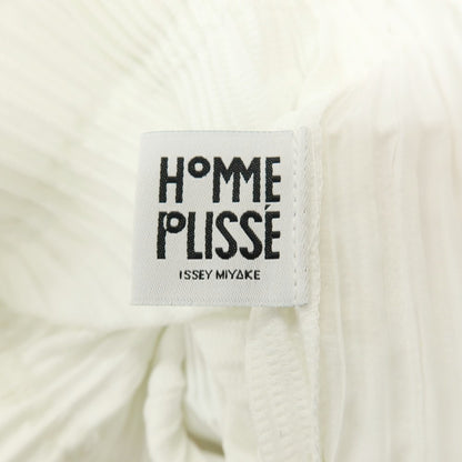 【中古】オム プリッセ イッセイミヤケ HOMME PLISSE ISSEY MIYAKE 2026年春夏 プリーツ イージーパンツ ホワイトxオレンジ【サイズ表記なし（L位）】【 状態ランクA 】【 メンズ 】