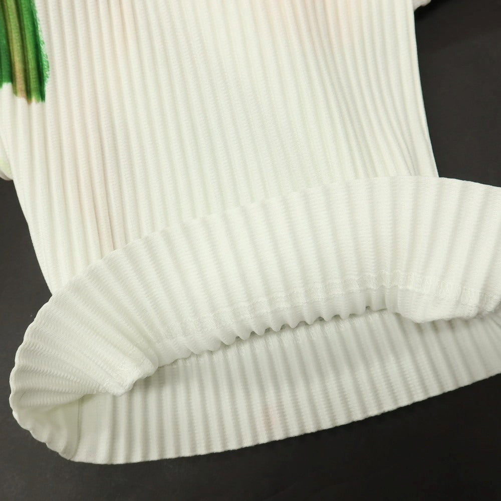 【中古】オム プリッセ イッセイミヤケ HOMME PLISSE ISSEY MIYAKE 2026年春夏 プリーツ イージーパンツ ホワイトxオレンジ【サイズ表記なし（L位）】【 状態ランクA 】【 メンズ 】