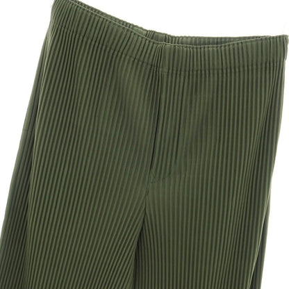 【中古】オム プリッセ イッセイミヤケ HOMME PLISSE ISSEY MIYAKE 2026年春夏 プリーツ ジャージー イージーパンツ モスグリーン【サイズ表記なし（L位）】【 状態ランクA 】【 メンズ 】