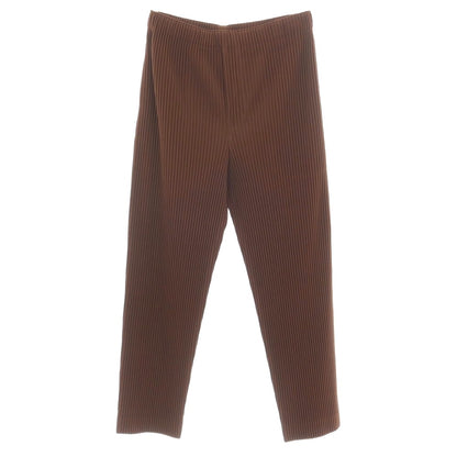 【中古】オム プリッセ イッセイミヤケ HOMME PLISSE ISSEY MIYAKE 2026年春夏 プリーツ ジャージー イージーパンツ ブラウン【サイズ表記なし（L位）】【 状態ランクA 】【 メンズ 】