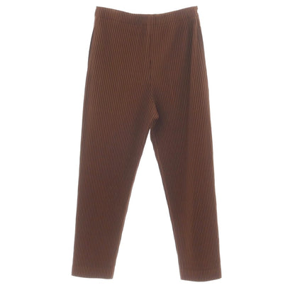 【中古】オム プリッセ イッセイミヤケ HOMME PLISSE ISSEY MIYAKE 2026年春夏 プリーツ ジャージー イージーパンツ ブラウン【サイズ表記なし（L位）】【 状態ランクA 】【 メンズ 】