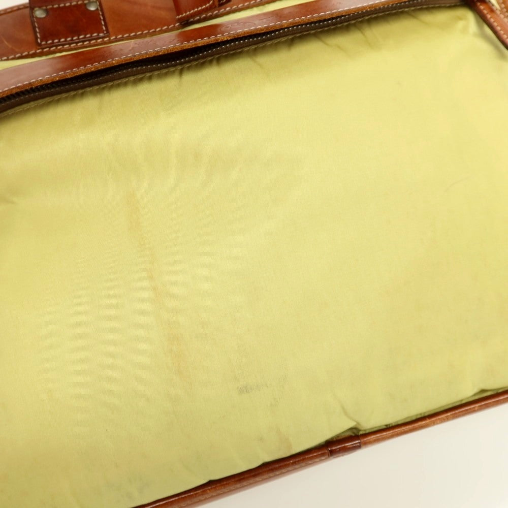 【中古】フェリージ Felisi 8637/2 ナイロン×レザー ブリーフケース シトロンxブラウン【サイズ傷、汚れ】【 状態ランクD 】【 メンズ 】