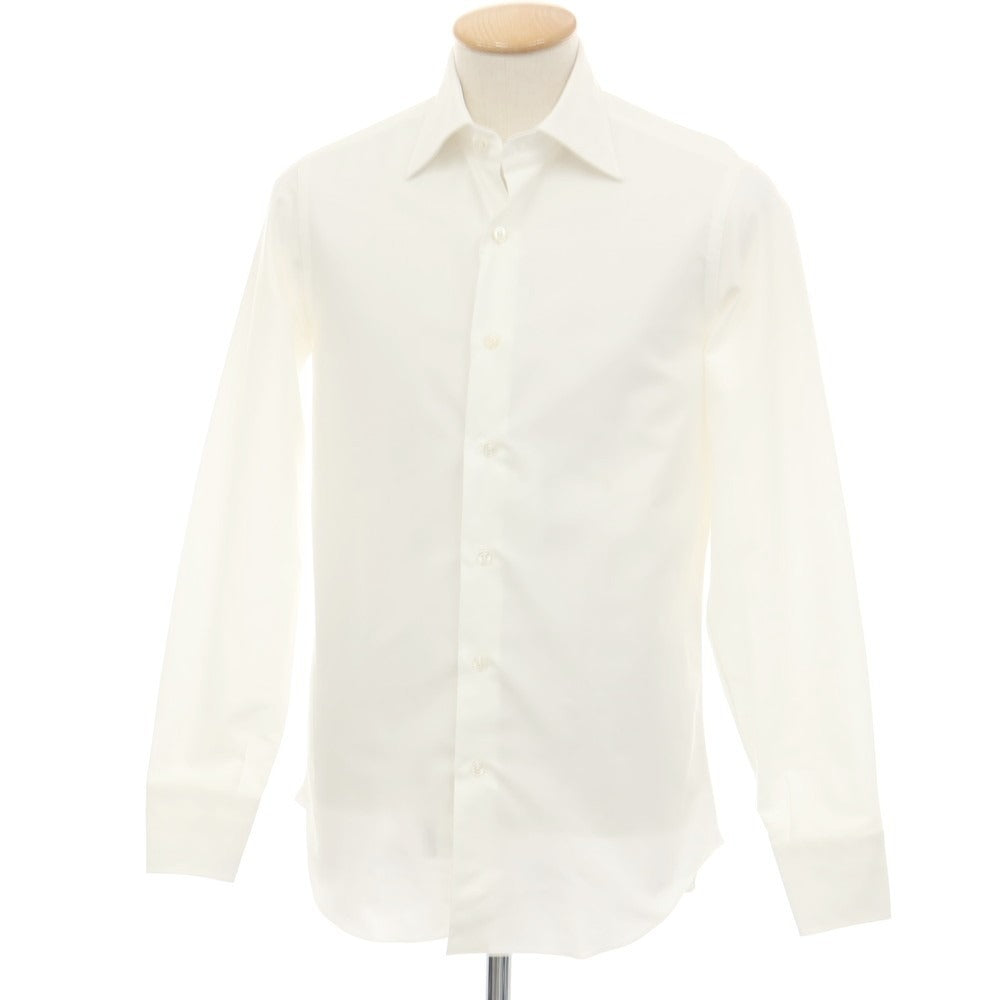 【中古】イセタンメンズ ISETAN MENS コットン レギュラーカラー ドレスシャツ ホワイト【サイズ38】【 状態ランクA 】【 メンズ 】