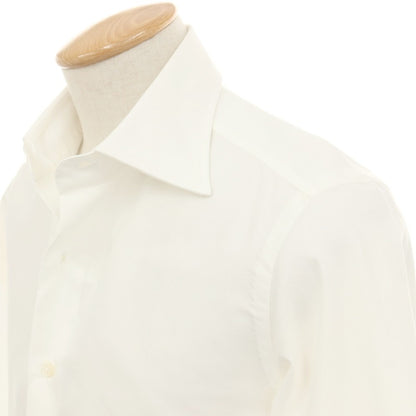 【中古】イセタンメンズ ISETAN MENS コットン レギュラーカラー ドレスシャツ ホワイト【サイズ38】【 状態ランクA 】【 メンズ 】