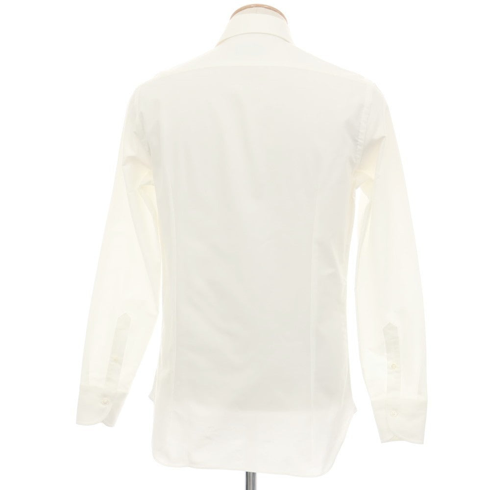 【中古】イセタンメンズ ISETAN MENS コットン レギュラーカラー ドレスシャツ ホワイト【サイズ38】【 状態ランクA 】【 メンズ 】
