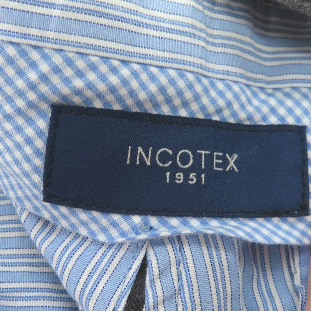 【中古】インコテックス INCOTEX SUPER100’S ウール ドレススラックスパンツ グレー【サイズ46】【 状態ランクC 】【 メンズ 】