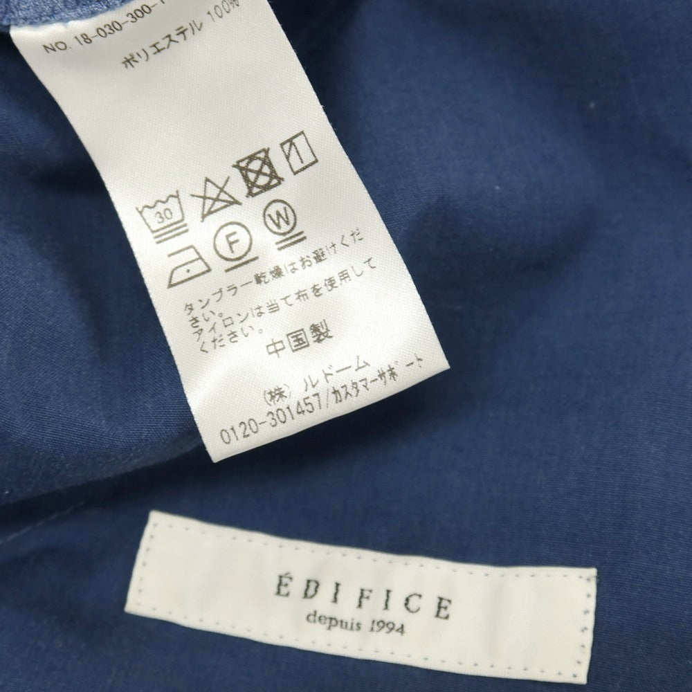 【中古】エディフィス EDIFICE ポリエステル カジュアルスラックスパンツ ブルー【サイズ46】【 状態ランクB 】【 メンズ 】