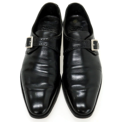 【中古】クロケットアンドジョーンズ CROCKETT&amp;JONES ハンドグレード PRESCOT カーフ ドレスシューズ ブラック【サイズ8 1/2D】【 状態ランクD 】【 メンズ 】