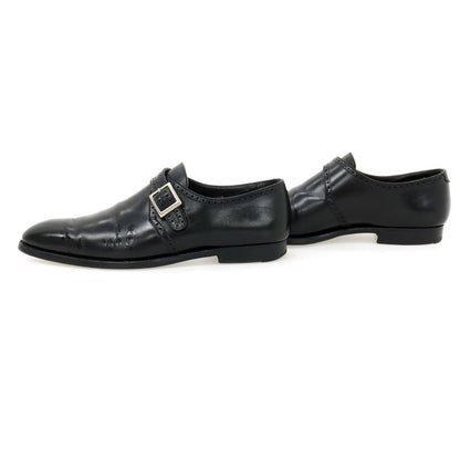 【中古】クロケットアンドジョーンズ CROCKETT&amp;JONES ハンドグレード PRESCOT カーフ ドレスシューズ ブラック【サイズ8 1/2D】【 状態ランクD 】【 メンズ 】