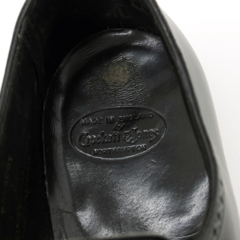 【中古】クロケットアンドジョーンズ CROCKETT&amp;JONES ハンドグレード PRESCOT カーフ ドレスシューズ ブラック【サイズ8 1/2D】【 状態ランクD 】【 メンズ 】
