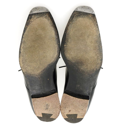 【中古】クロケットアンドジョーンズ CROCKETT&amp;JONES ハンドグレード AINTREE カーフ ドレスシューズ ブラック【サイズ8 1/2D】【 状態ランクD 】【 メンズ 】