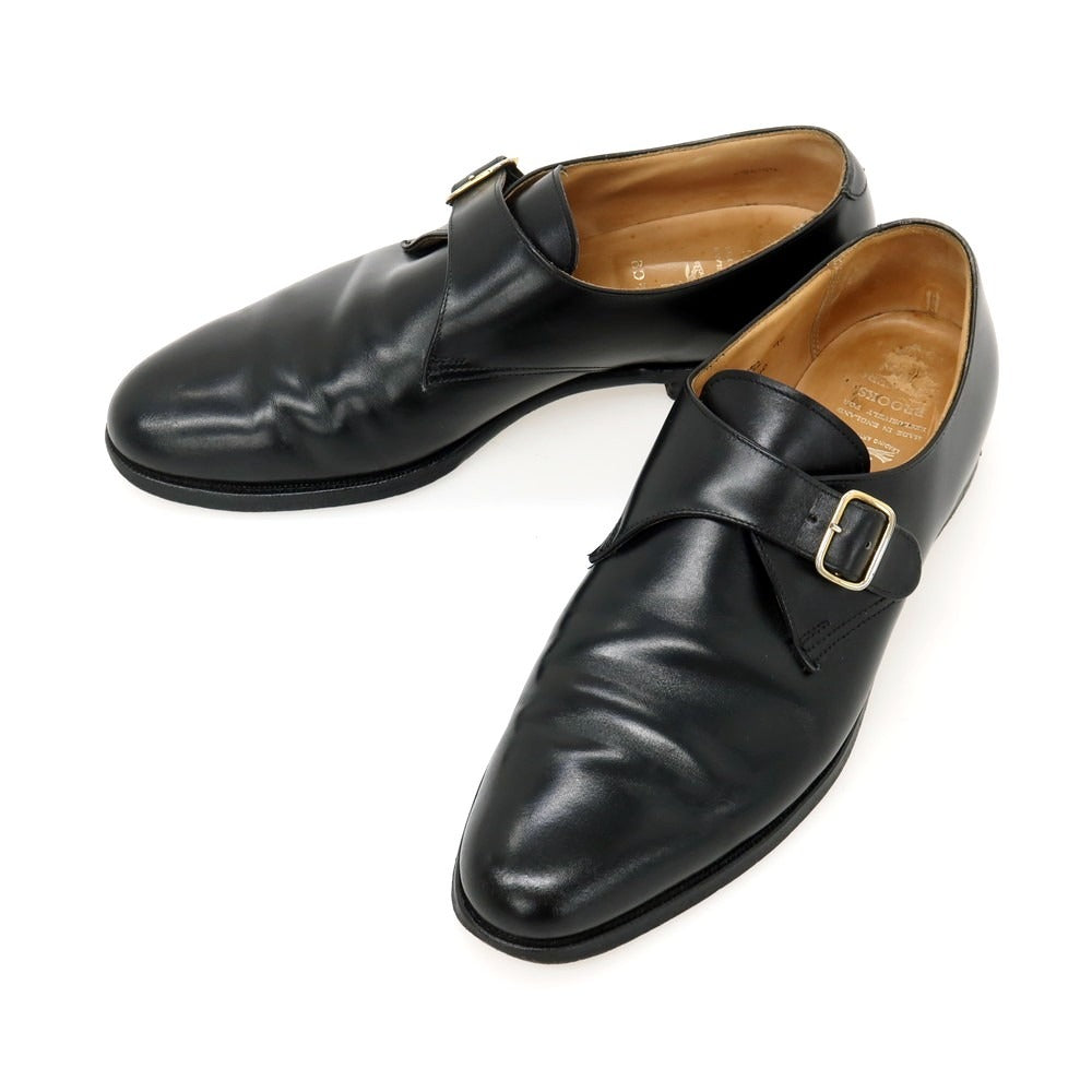 【中古】ブルックスブラザーズ Brooks Brothers PEAL&amp;CO製 カーフ ドレスシューズ ブラック【サイズ9】【 状態ランクC 】【 メンズ 】