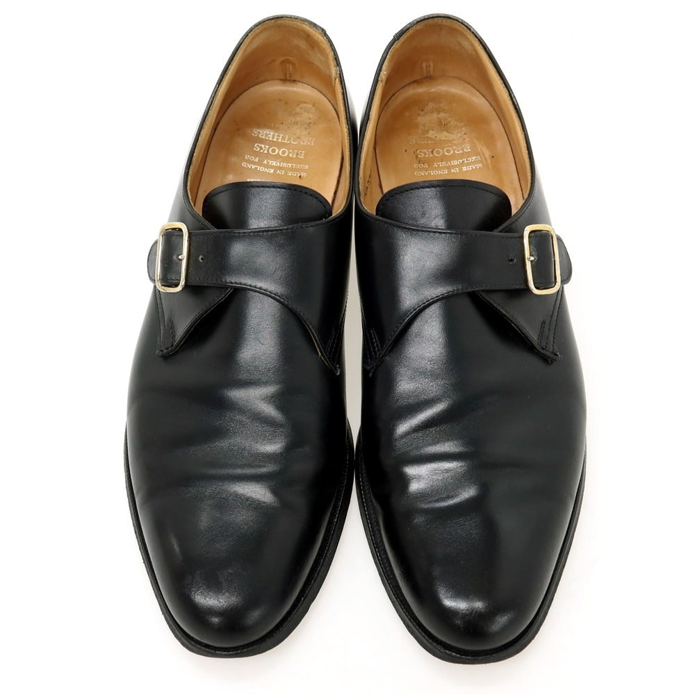【中古】ブルックスブラザーズ Brooks Brothers PEAL&amp;CO製 カーフ ドレスシューズ ブラック【サイズ9】【 状態ランクC 】【 メンズ 】