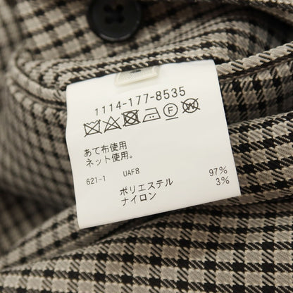 【中古】ソブリン SOVEREIGN ポリエステルナイロン チェック カジュアルスラックスパンツ グレーxブラック【サイズS】【 状態ランクB 】【 メンズ 】