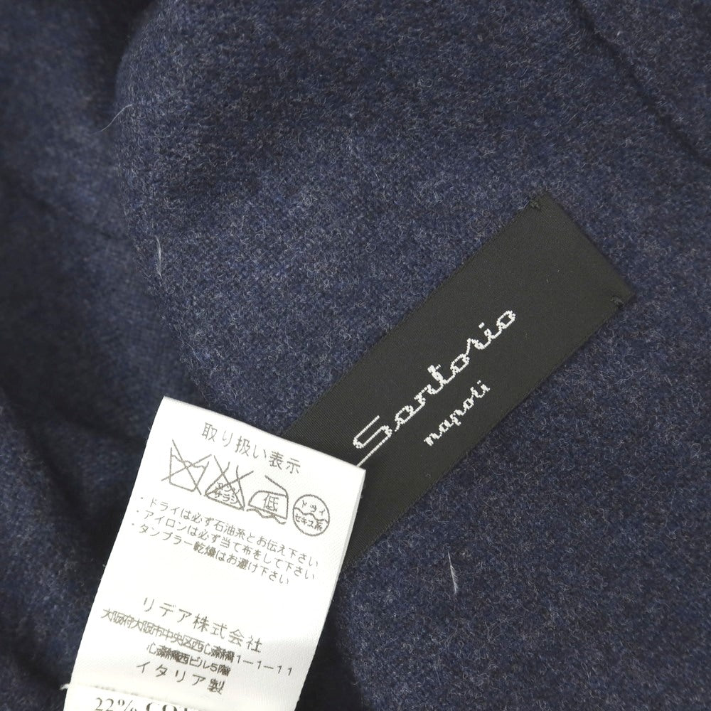【中古】サルトリオ Sartorio ウールコットンカシミヤ 3B テーラードジャケット グレー【サイズ46】【 状態ランクC 】【 メンズ 】