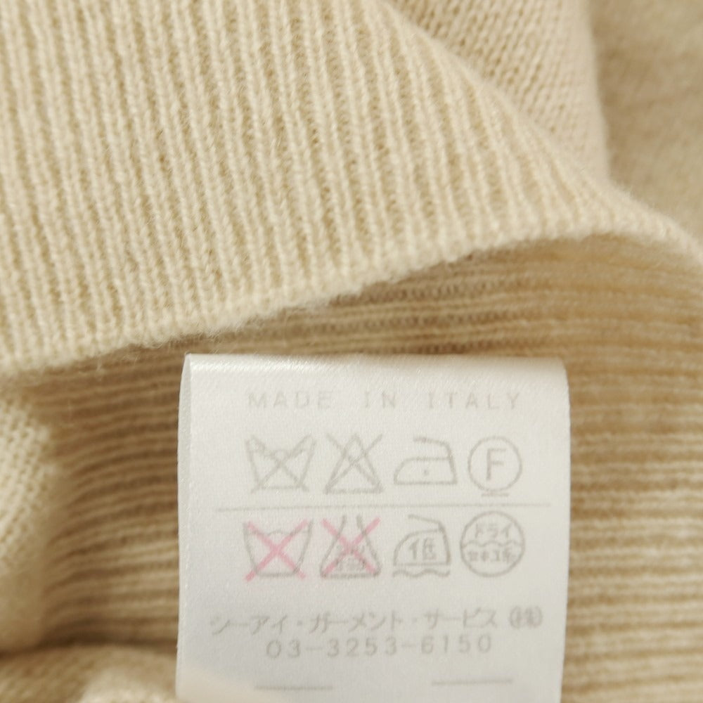 【中古】ブルネロクチネリ Brunello Cucinelli カシミヤ ボタンダウン 長袖 ポロニット ベージュ【サイズ48】【 状態ランクB 】【 メンズ 】