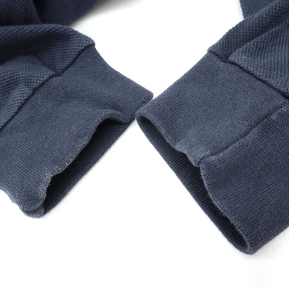 【中古】ロロピアーナ Loro Piana 鹿の子コットン 長袖ポロシャツ ネイビー【サイズS】【 状態ランクC 】【 メンズ 】