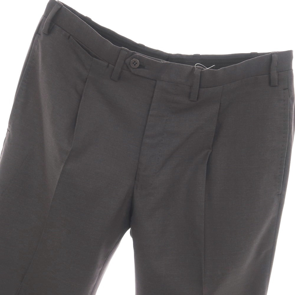 【中古】キートン Kiton ウール ドレススラックスパンツ ダークグレー【サイズ48】【 状態ランクB 】【 メンズ 】