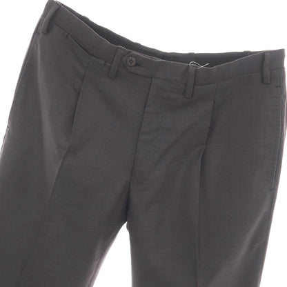 【中古】キートン Kiton ウール ドレススラックスパンツ ダークグレー【サイズ48】【 状態ランクB 】【 メンズ 】