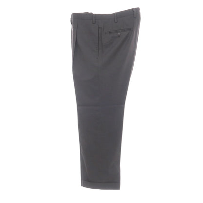 【中古】キートン Kiton ウール ドレススラックスパンツ ダークグレー【サイズ48】【 状態ランクB 】【 メンズ 】
