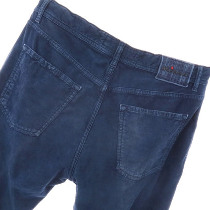 【中古】キートン Kiton ストレッチ コットン 細畝 コーデュロイパンツ ネイビー【サイズ32】【 状態ランクC 】【 メンズ 】
