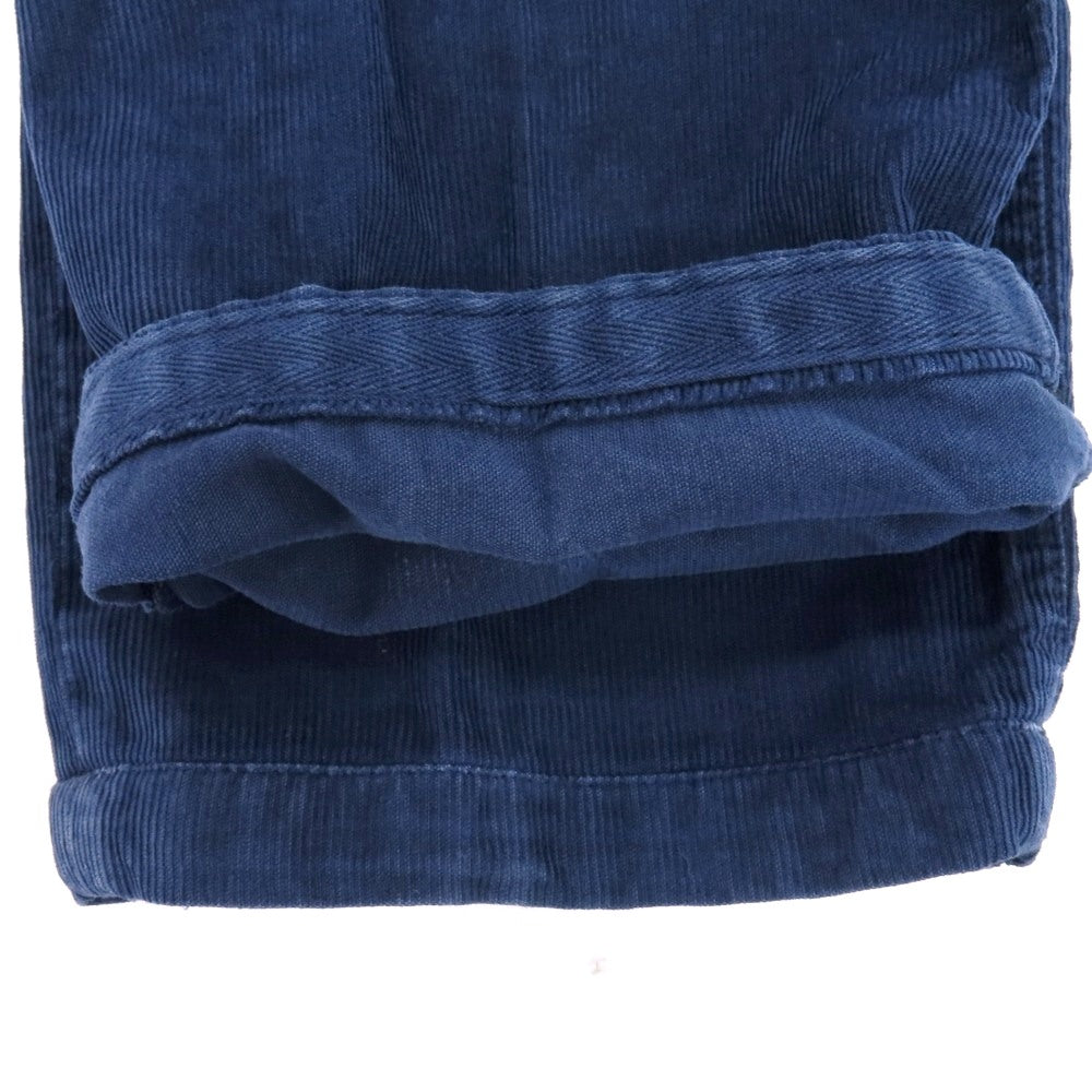 【中古】キートン Kiton ストレッチ コットン 細畝 コーデュロイパンツ ネイビー【サイズ32】【 状態ランクC 】【 メンズ 】