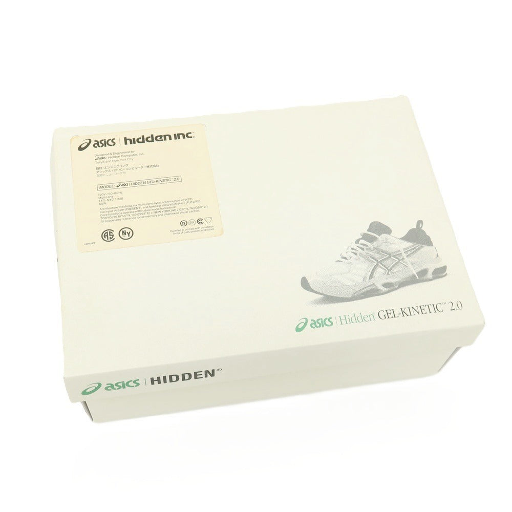 【中古】【未使用】アシックス asics × HIDDEN NY 2026年春夏 GEL-KINETIC 2.0 スニーカー ホワイトxグリーン【サイズ27cm】【 状態ランクS 】【 メンズ 】