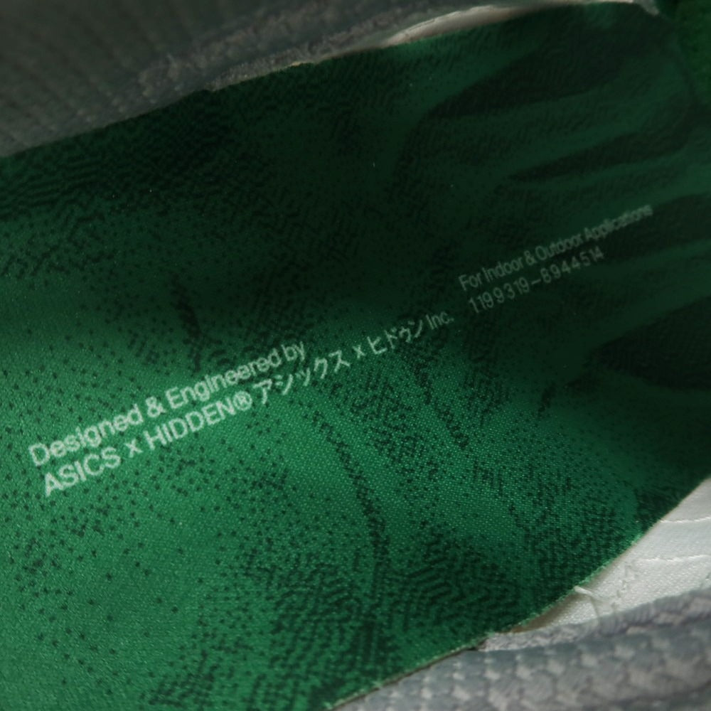 【中古】【未使用】アシックス asics × HIDDEN NY 2026年春夏 GEL-KINETIC 2.0 スニーカー ホワイトxグリーン【サイズ27cm】【 状態ランクS 】【 メンズ 】