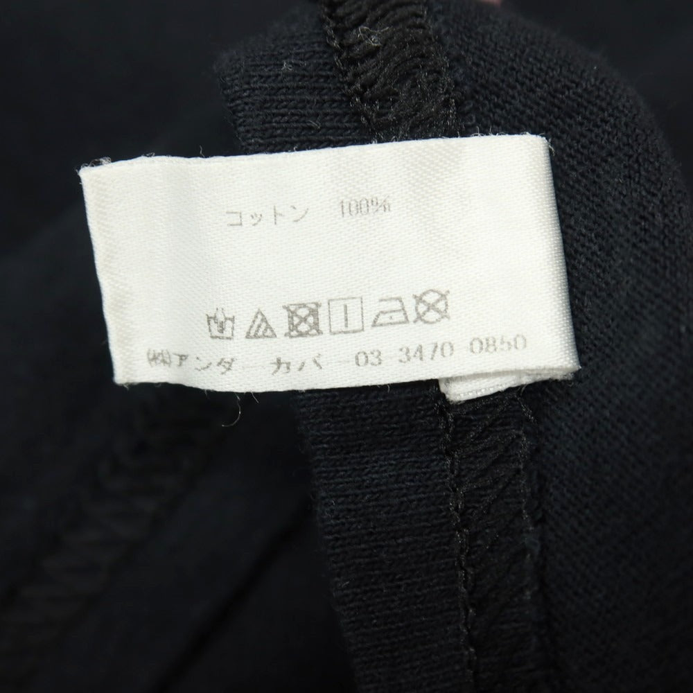 【中古】アンダーカバー UNDERCOVER × FUTURA コットン Uロゴ クルーネック 半袖Ｔシャツ ブラック【サイズM】【 状態ランクB 】【 メンズ 】
