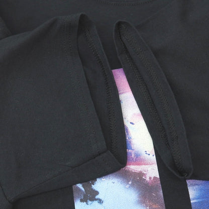 【中古】アンダーカバー UNDERCOVER × FUTURA コットン Uロゴ クルーネック 半袖Ｔシャツ ブラック【サイズM】【 状態ランクB 】【 メンズ 】