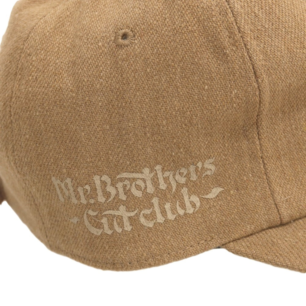 【中古】ミスターブラザーズカットクラブ MR.BROTHERS CUT CLUB × THE H.W.DOG&amp;CO ウールコットンポリエステルアクリル キャップ 帽子 ベージュ【サイズONE】【 状態ランクA 】【 メンズ 】