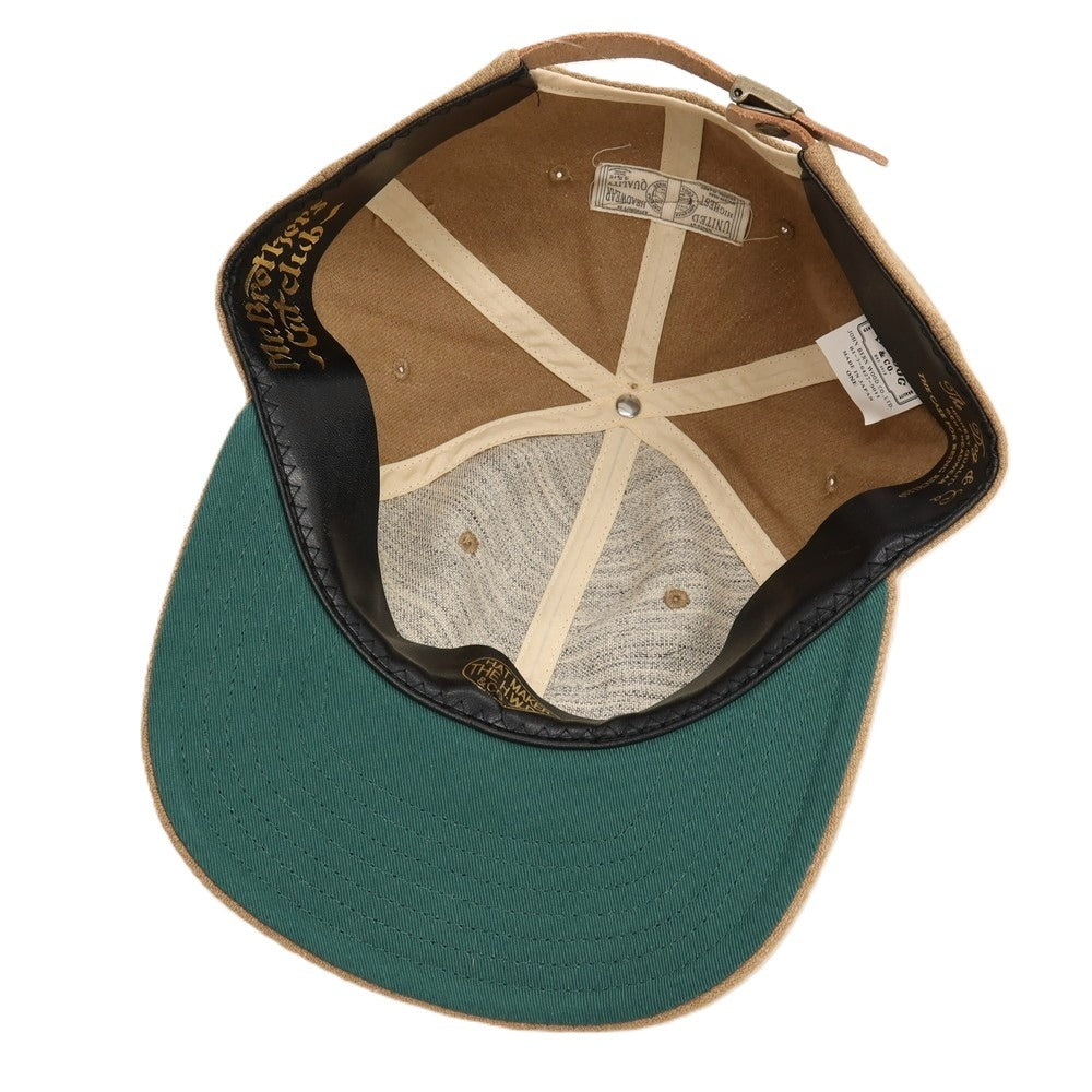 【中古】ミスターブラザーズカットクラブ MR.BROTHERS CUT CLUB × THE H.W.DOG&amp;CO ウールコットンポリエステルアクリル キャップ 帽子 ベージュ【サイズONE】【 状態ランクA 】【 メンズ 】