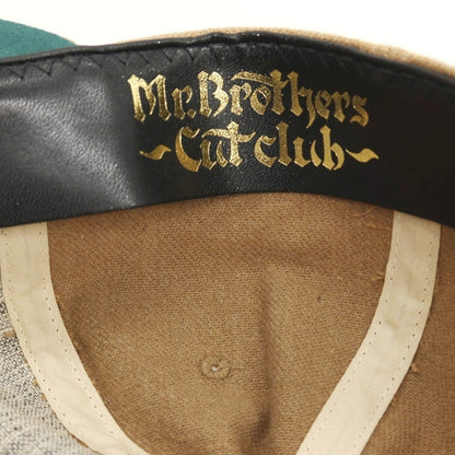 【中古】ミスターブラザーズカットクラブ MR.BROTHERS CUT CLUB × THE H.W.DOG&amp;CO ウールコットンポリエステルアクリル キャップ 帽子 ベージュ【サイズONE】【 状態ランクA 】【 メンズ 】