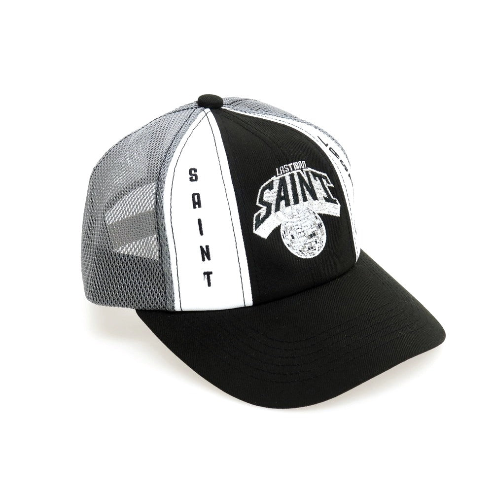 【中古】セント マイケル SAINT Mxxxxxx × LASTMAN 2026年春夏 メッシュキャップ 帽子 ブラックxグレー系【サイズOS】【 状態ランクA 】【 メンズ 】