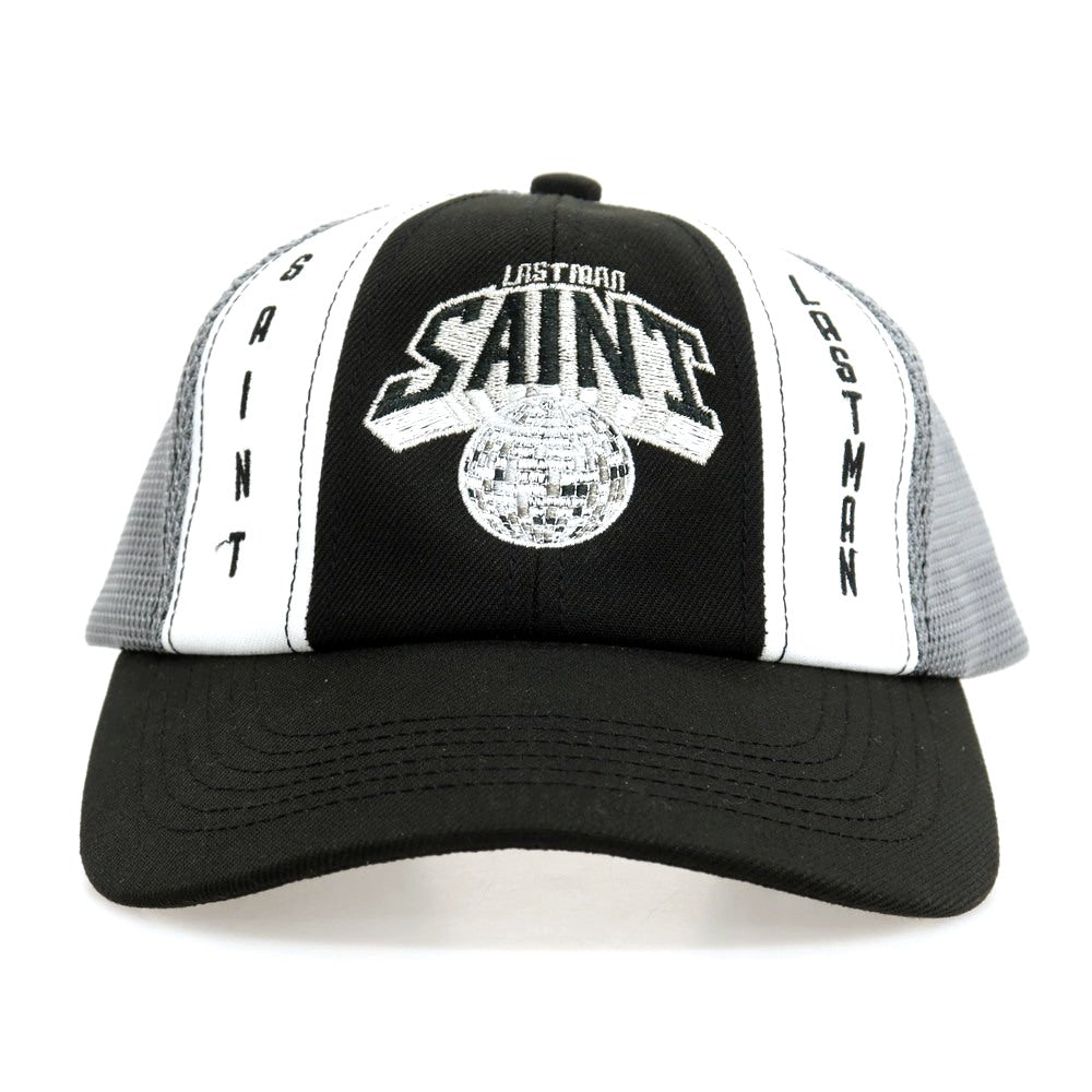 【中古】セント マイケル SAINT Mxxxxxx × LASTMAN 2026年春夏 メッシュキャップ 帽子 ブラックxグレー系【サイズOS】【 状態ランクA 】【 メンズ 】