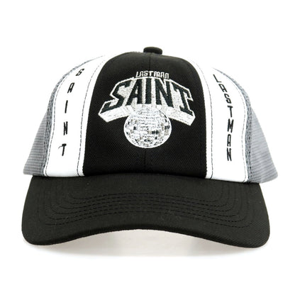 【中古】セント マイケル SAINT Mxxxxxx × LASTMAN 2026年春夏 メッシュキャップ 帽子 ブラックxグレー系【サイズOS】【 状態ランクA 】【 メンズ 】