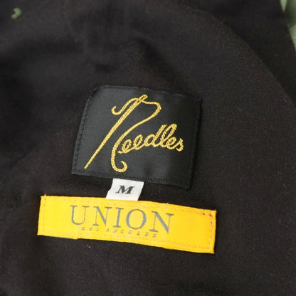 【中古】ニードルス Needles × UNION ポリエステル カジュアルスラックスパンツ グリーン【サイズM】【 状態ランクB 】【 メンズ 】