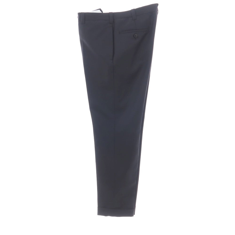 【中古】ノーブランド no brand スリーピース ウール系 3つボタンスーツ ネイビー【サイズ表記なし（46位）】【 状態ランクB 】【 メンズ 】