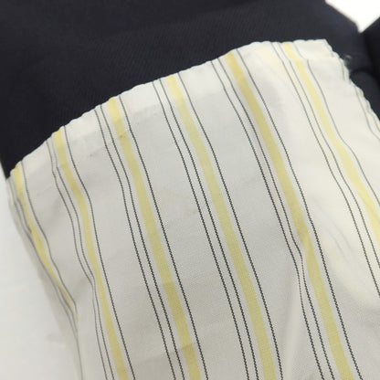【中古】ノーブランド no brand スリーピース ウール系 3つボタンスーツ ネイビー【サイズ表記なし（46位）】【 状態ランクB 】【 メンズ 】