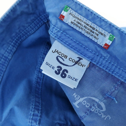 【中古】ヤコブコーエン JACOB COHEN PW613 ストレッチ コットン 5ポケットパンツ ブルー【サイズ36】【 状態ランクC 】【 メンズ 】