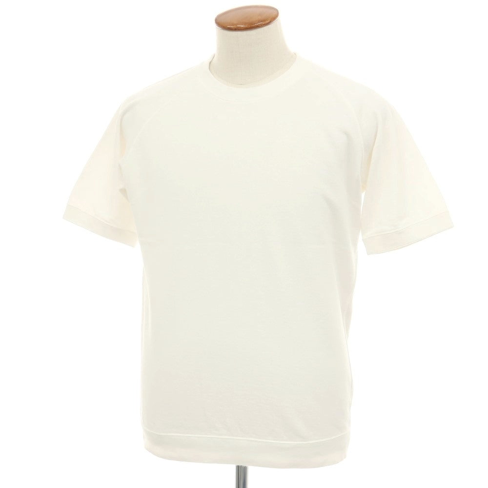 【中古】ブリッラ ペル イル グスト Brilla per il gusto コットン スウェット クルーネック 半袖Ｔシャツ ホワイト【サイズM】【 状態ランクB 】【 メンズ 】